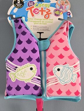 Corral Color Change Swim Vest - Purple & Pink Medium/Large *Not New!!